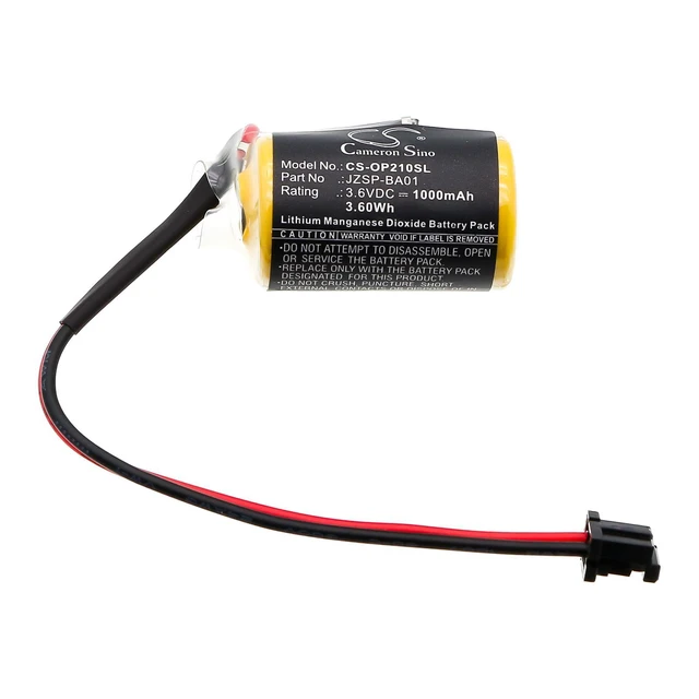 Alt view image 3 of 5 - CS Replacement Battery for Omron Sigma 2,Sigma II,SGDH amplifier,Sigma II/V Servo Driver,SGDH Se PN:JZSP-BA01 1000mAh / 3.6Wh