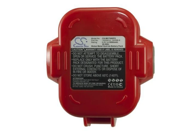 Alt view image 5 of 5 - CS Replacement Battery for Makita 6207D,6207DWDE,6222D,6222DE,6222DWE,6226D,6226DW,6226DWBE,6226 PN:192595-8 3000mAh / 28.8Wh
