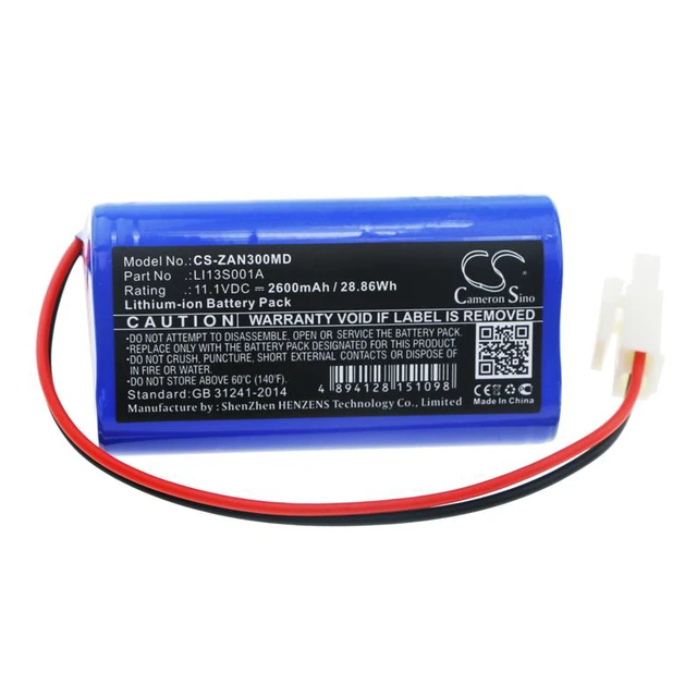 Alt view image 3 of 4 - CS Replacement Battery for Zondan Apollo N3 PN:LI13S001A 2600mAh / 28.86Wh