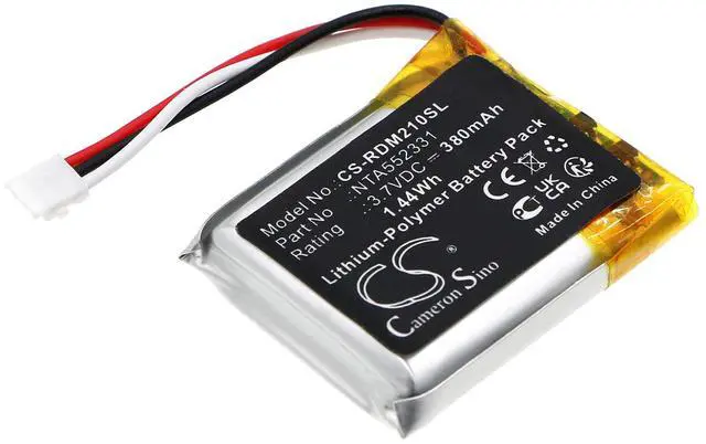 Alt view image 3 of 5 - Battery for Rode Wireless Go II, 0442-0053-01, NTA552331   3.80V 380mAh / 1.44Wh