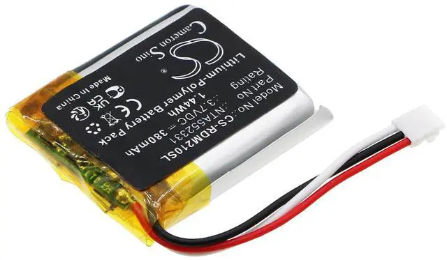 Alt view image 2 of 5 - Battery for Rode Wireless Go II, 0442-0053-01, NTA552331   3.80V 380mAh / 1.44Wh