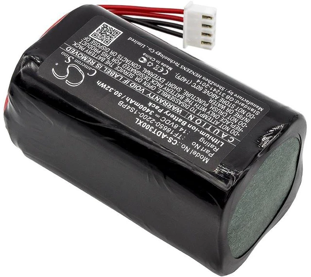 Alt view image 2 of 4 - 3400mAh / 50.32Wh Battery for Addon T10, Addon T3, Addon T9, T10, T3, T9 PN: TF18650-2200-1S4PB