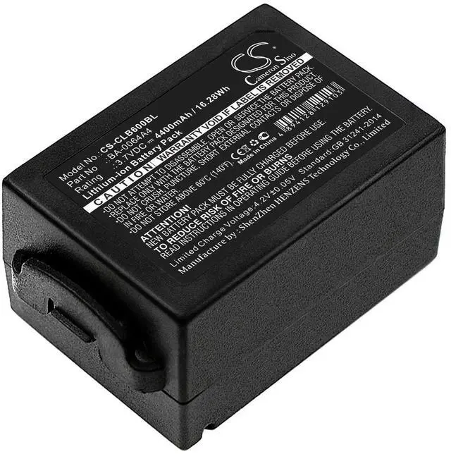Main image of Cameron Sino Battery for CipherLAB CP60, CP60G PN:CipherLAB BA-0064A4, BCP60ACC00002, BCP60ACC00106 4400mAh / 16.28Wh