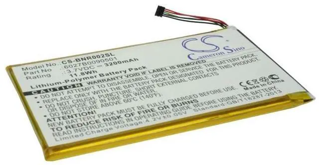 Main image of Cameron Sino Battery for Barnes & Noble BNRB200, BNRV200, BNRV200A, BNTV250, BNTV250A, DR-NK02, Nook 7", NOOK color, Nook Tablet