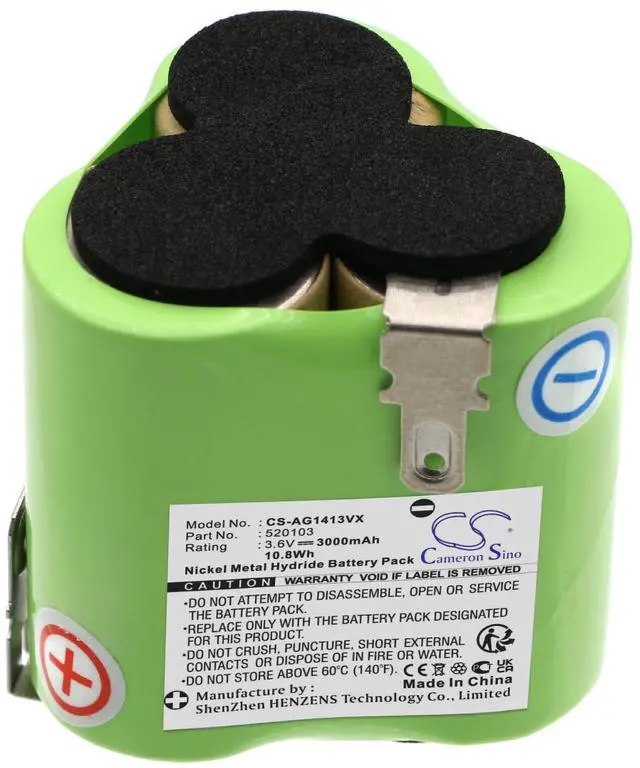 Alt view image 3 of 3 - Cameron Sino Battery for AEG Classic 1, Liliput, Liliput AG1413 PN:AEG 520103 3000mAh / 10.80Wh