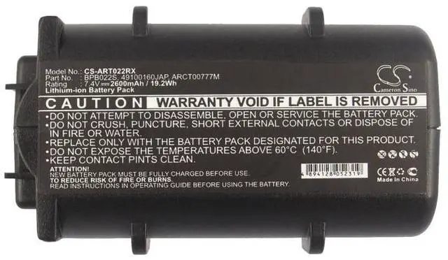Alt view image 6 of 6 - Cameron Sino Battery for ARRIS ARCT01393, TM602G/115, TM702, TM822, TM822G, WBM760A, WTM552, WTM552G, WTM652, WTM652G PN: 49100160JAP, ARCT00777M, BPB022S, BPB024, BPB024H, BPB026S 2600mAh