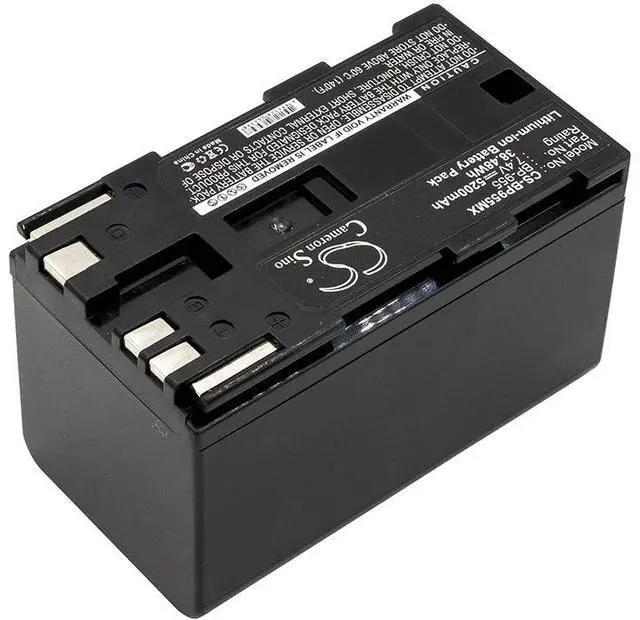 Alt view image 2 of 5 - Cameron Sino Battery for Canon EOS C100, EOS C100 Mark II, GL2, XF100, XF105, XF300, XF305, XH A1, XH A1S, XH G1, XL H1, XL H1A, XL1, XL1S, XL2, XM2 PN:Canon BP-955 5200mAh / 38.48Wh