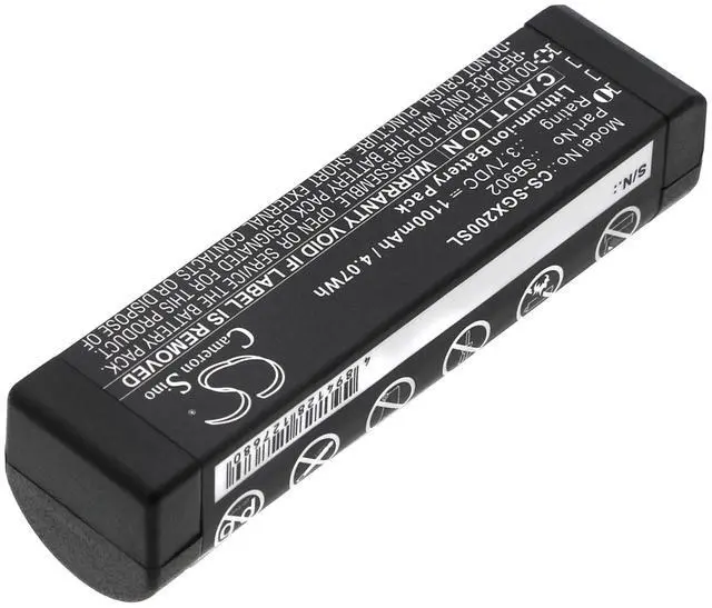 Alt view image 2 of 5 - Replacement Battery for SHURE GLX-D Digital Wireless Systems, GLXD1, GLXD2, MXW2 PN:SHURE SB902, SB902A 1100mAh / 4.07Wh