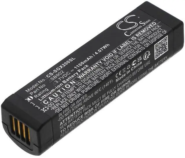 Main image of Replacement Battery for SHURE GLX-D Digital Wireless Systems, GLXD1, GLXD2, MXW2 PN:SHURE SB902, SB902A 1100mAh / 4.07Wh