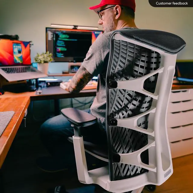 Alt view image 5 of 6 - Autonomous ErgoChair Ultra 2 Ergonomic Office Chair Dover Gray - Without Headrest