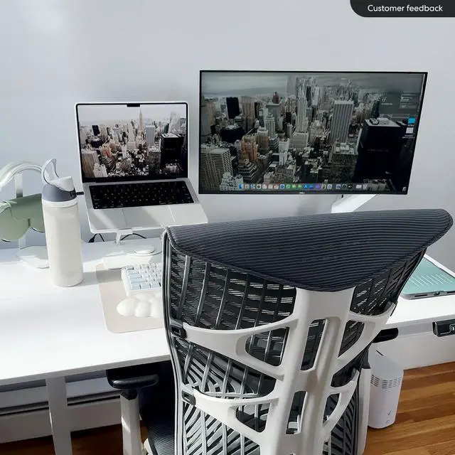 Alt view image 6 of 6 - Autonomous ErgoChair Ultra 2 Ergonomic Office Chair Dover Gray - Without Headrest