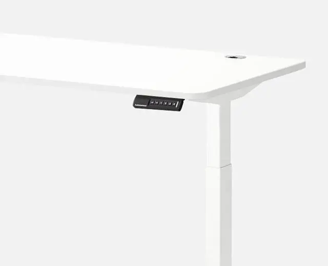 Alt view image 2 of 7 - Autonomous Desk 2 Standing Desk White - White - 2-Stage