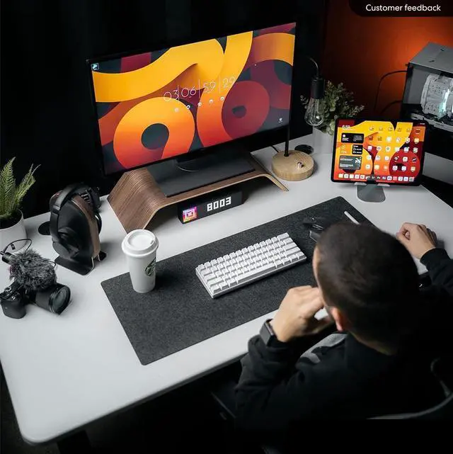 Alt view image 7 of 7 - Autonomous Desk 2 Standing Desk White - Black - 2-Stage