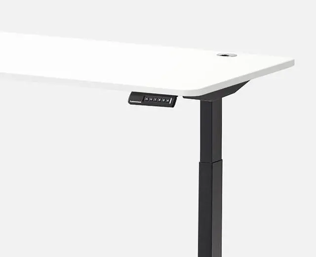Alt view image 2 of 7 - Autonomous Desk 2 Electric Standing Autonomous Desk 53x29 Black - White - 2-Stage