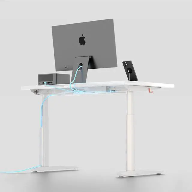 Alt view image 3 of 7 - Autonomous Desk 5 Electric Standing Desk 70.5x29 Titanium White - Autonomous Desk 5 Pro Expanse