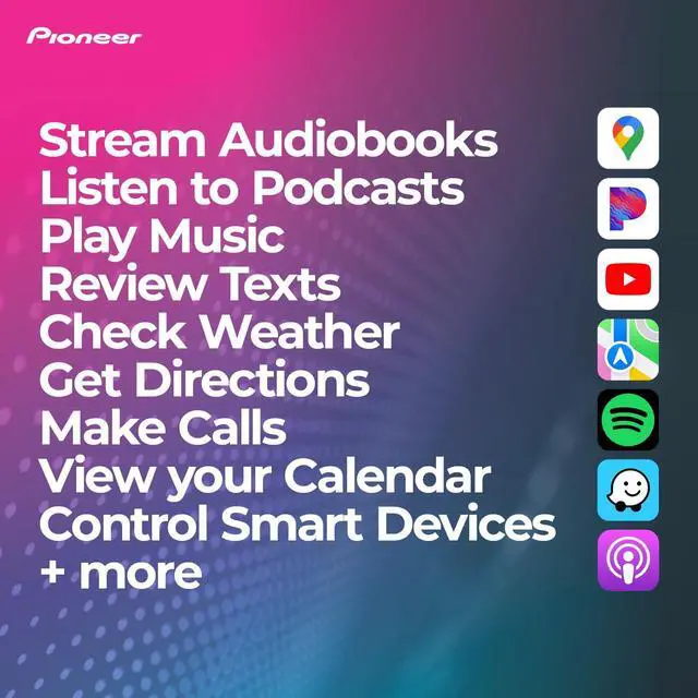 Alt view image 10 of 11 - Pioneer DMH-WC6600NEX 1-DIN  Modular Digital Media Receiver w/ 9" Display