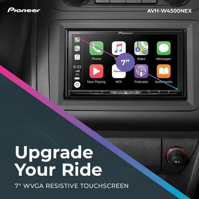 Alt view image 12 of 17 - Pioneer AVH-W4500NEX 7" Double-DIN Multimedia CD/DVD Receiver with Bluetooth