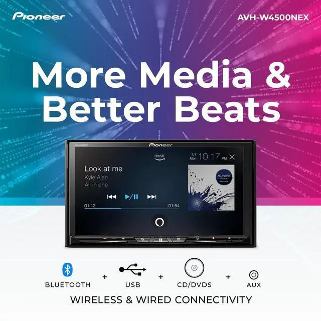 Alt view image 14 of 17 - Pioneer AVH-W4500NEX 7" Double-DIN Multimedia CD/DVD Receiver with Bluetooth