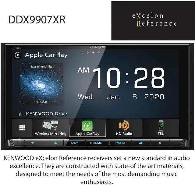 Alt view image 6 of 10 - Kenwood eXcelon DDX9907XR 6.8" DVD Receiver with Bluetooth & HD Radio