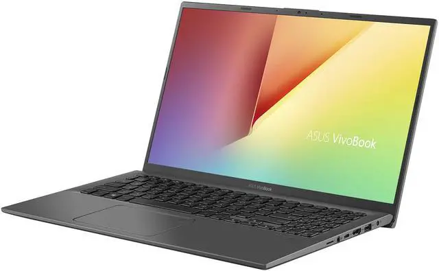 Alt view image 2 of 4 - ASUS VivoBook 15 Thin and Light Laptop, 15.6â FHD vIPS Display, Intel Core i3-1005G1 CPU, 8GB RAM, 128GB SSD, Backlit Keyboard, Fingerprint, Windows 10 Home in S Mode, Slate Gray, F512JA-AS34-CA