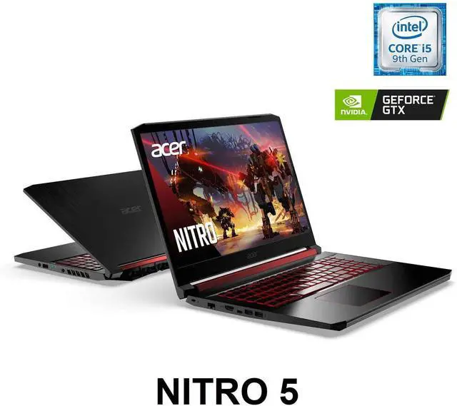 Alt view image 5 of 5 - Acer Nitro Gaming Laptop 15.6" FHD IPS, Ci5 9300H, GTX 1650, 8GB RAM, 512GB SSD, Windows 10, 1 YR Manufacture Warranty