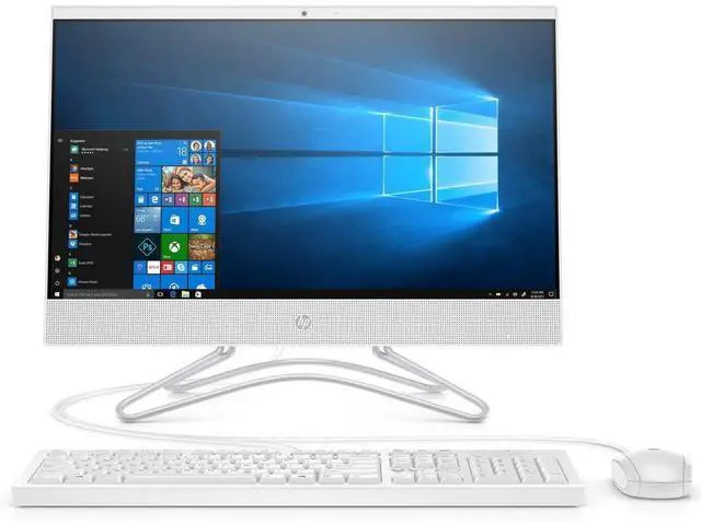 Main image of 2020 HP 22 All-in-One Desktop Computer : 21.5" Widescreen FHD/Intel Celeron G4900T 2.9 GHz/ 4GB DDR4 RAM/ 1TB HDD/DVD-Writer/AC WiFi/HDMI/Bluetooth/White/Windows 10 Home