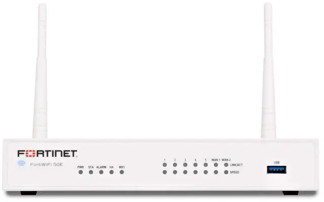 Alt view image 4 of 5 - Fortinet FortiWiFi-50E / FWF-50E Next Generation (NGFW) Firewall Appliance, 7 x GbE RJ45 Ports