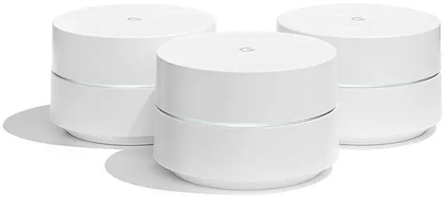 Alt view image 8 of 14 - google WiFi system, 3-Pack - Router replacement for whole home coverage (NLS-1304-25)