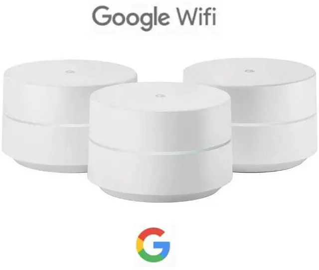 Alt view image 14 of 14 - google WiFi system, 3-Pack - Router replacement for whole home coverage (NLS-1304-25)