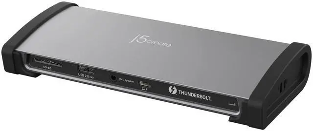 Main image of j5create 8K Thunderbolt 4 Docking Station with Max 96W Charging, Single 8K60 or Dual 4K60 Display, Thunderbolt 4 40Gbps, USB 10Gbps, Gigabit Ethernet, SD 4.0, Audio Combo (JTD562)