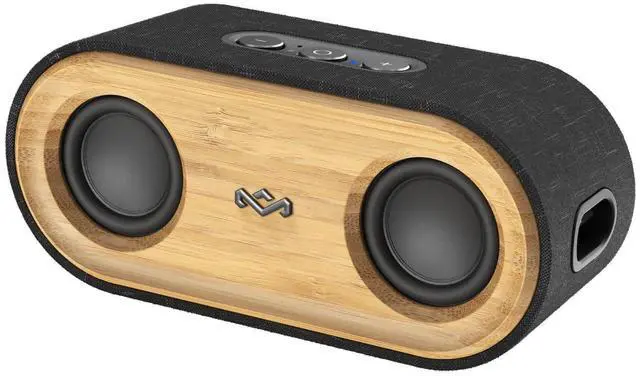 Main image of House of Marley Get Together 2 Mini: Portable Speaker with Wireless Bluetooth Connectivity, 15 Hours of Playtime and Sustainable Materials, Signature Black