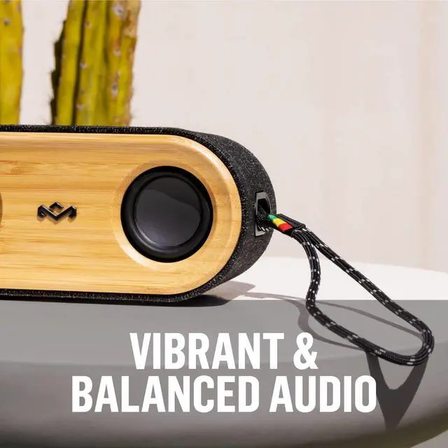 Alt view image 6 of 7 - House of Marley Get Together 2 Mini: Portable Speaker with Wireless Bluetooth Connectivity, 15 Hours of Playtime and Sustainable Materials, Signature Black