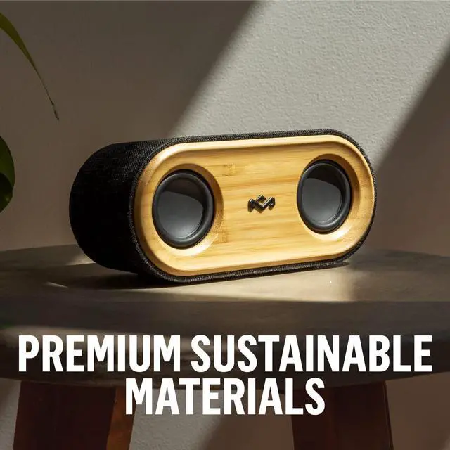 Alt view image 7 of 7 - House of Marley Get Together 2 Mini: Portable Speaker with Wireless Bluetooth Connectivity, 15 Hours of Playtime and Sustainable Materials, Signature Black