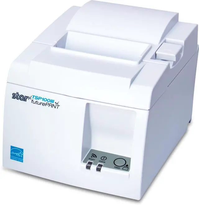 Main image of TSP143IIIU USB Thermal Receipt Printer with Device and Mfi USB Ports, Auto-cutter, and Internal Power Supply - White
