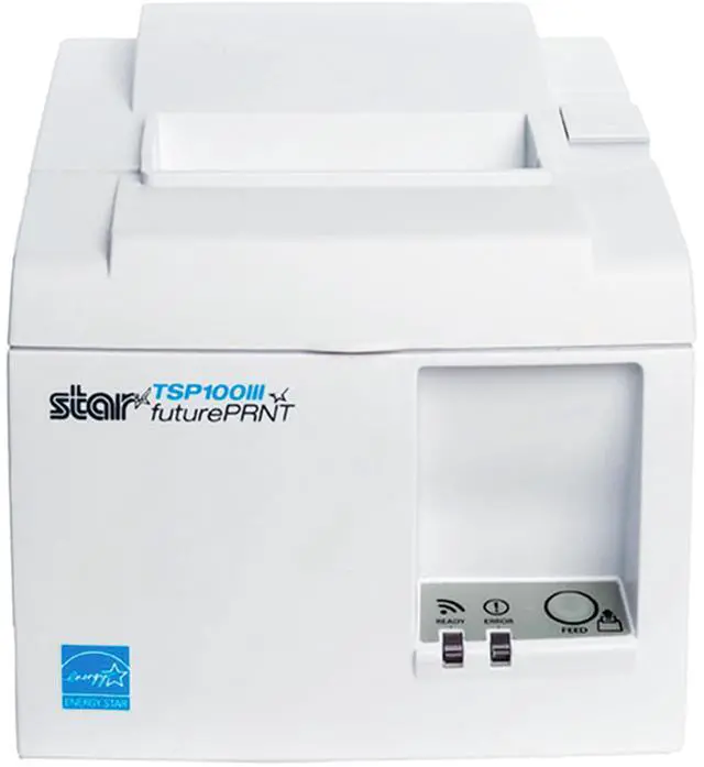 Alt view image 2 of 7 - TSP143IIIU USB Thermal Receipt Printer with Device and Mfi USB Ports, Auto-cutter, and Internal Power Supply - White