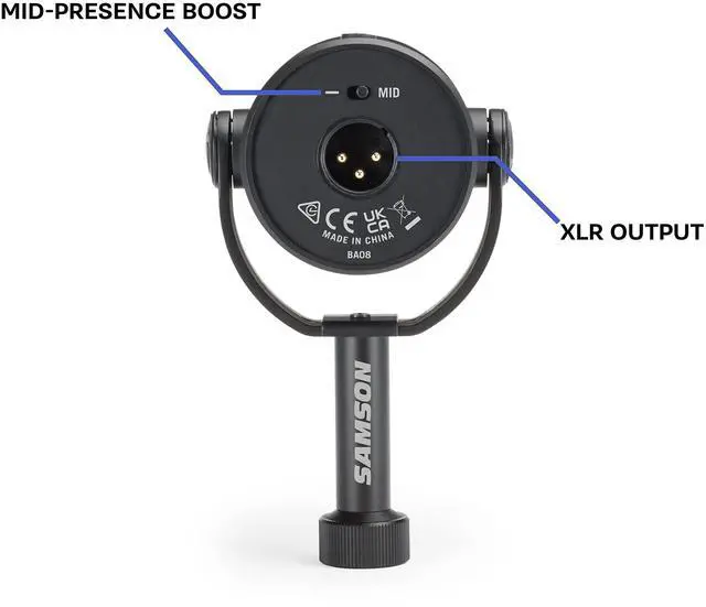 Alt view image 11 of 14 - Samson Q9x | Broadcast Dynamic Microphone