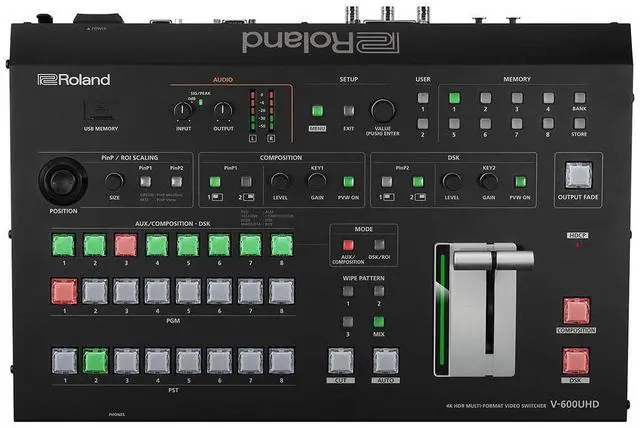 Alt view image 4 of 7 - Roland V-600UHD 4K HDR Multi-Format Video Switcher