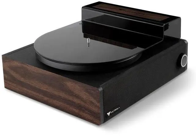 Alt view image 5 of 7 - Victrola V1 Music System â with Built-in Record Player, Stereo Soundbar, Powered Wireless 6.5" Subwoofer and 5.0 Bluetooth Streaming, Supports 33-1/3 and 45 RPM Vinyl Records (Espresso)