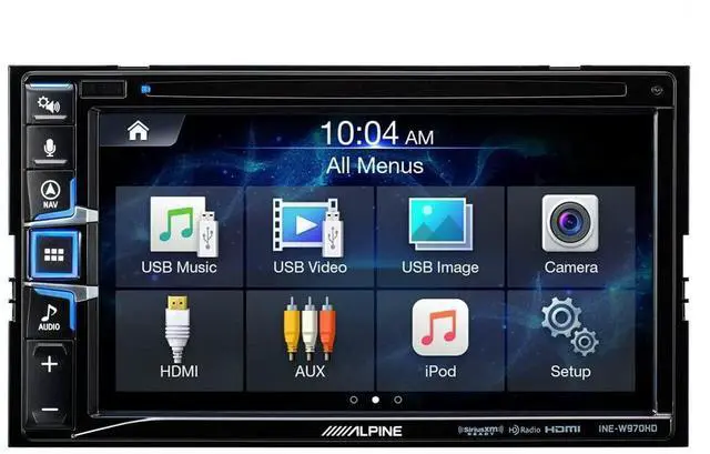 Alt view image 5 of 6 - Alpine INE-W970HD 6.5â³ Navigation Receiver | SiriusXM SXV300 Tuner | EchoMaster CAM551 Backup Camera â Bundle