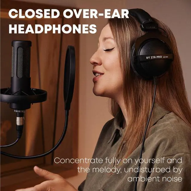 Alt view image 6 of 7 - beyerdynamic DT 770 Pro 80 ohm Limited Edition Professional Studio Headphones, Black