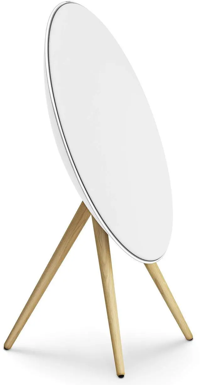 Alt view image 2 of 7 - Bang & Olufsen Beoplay A9 4th Gen Wireless Multiroom Speaker, White with Oak Legs