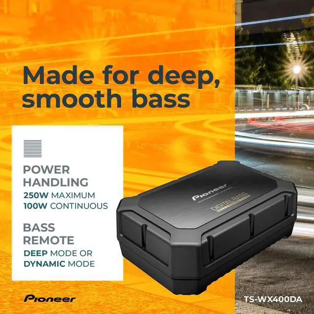 Alt view image 14 of 16 - Pioneer TS-WX400DA Class-D Compact Active Subwoofer