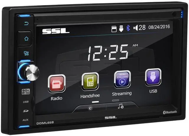 Main image of Sound Storm Labs Laboratories DDML65B Car MP3 Player Double Din, Bluetooth Audio/Hands Free Calling, 6.5 Inch LCD Touchscreen Monitor, USB/SD Ports, AUX Input