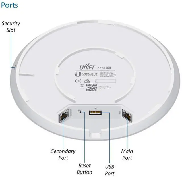 Alt view image 18 of 19 - Ubiquiti UniFi AC PRO 802-11ac Dual-Radio Access Point (Single Pack) UniFi ac PRO Dual-Radio Access Point