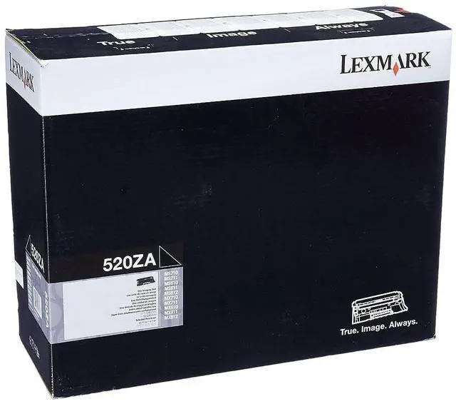 Alt view image 2 of 2 - lexmark 52d0za0 520za - black - original - printer imaging unit lccp - for lexmark ms810, ms811, ms812, mx710, mx711, mx810, mx811, mx812