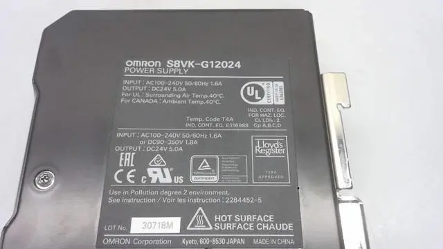 Alt view image 5 of 5 - ac/dc din rail power supply (psu), switch mode, 1 output, 120 w, 24 vdc, 5 a