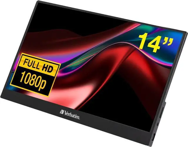 Alt view image 15 of 20 - Verbatim Portable Monitor 14"Full HD 1080p