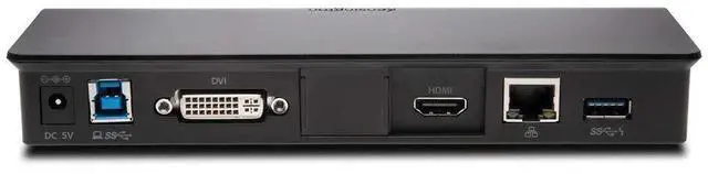 Alt view image 5 of 8 - Kensington SD4000 Universal USB Docking Station - Black - for Notebook - USB 3.0 - 3 x USB Ports - 3 x USB 3.0 - Network (RJ-45) - HDMI - DisplayPort - Audio Line Out - Microphone - Wired
