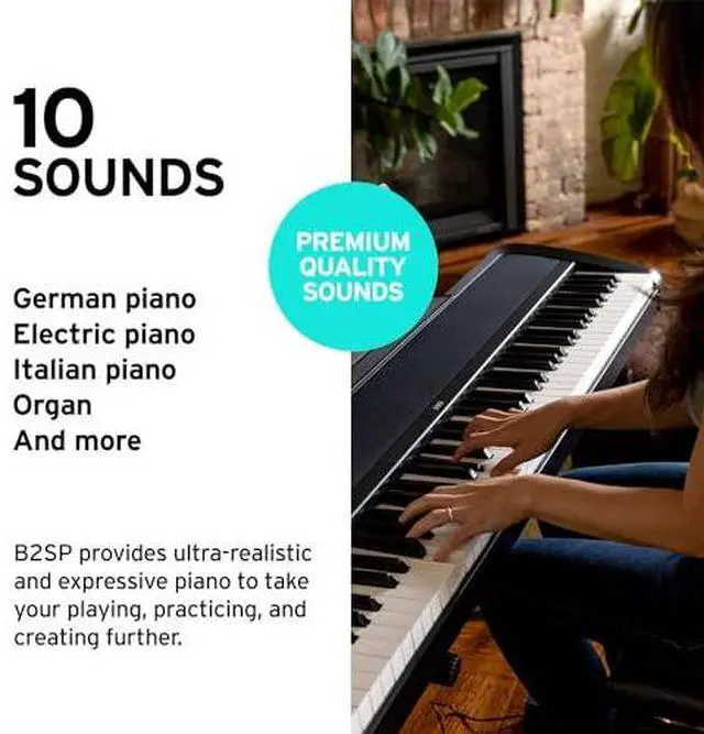 Alt view image 2 of 7 - Korg B2 Digital Piano - Black