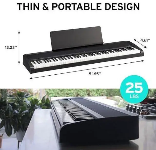 Alt view image 3 of 7 - Korg B2 Digital Piano - Black